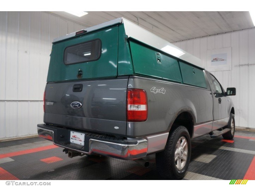 2004 F150 XLT Regular Cab 4x4 - Dark Shadow Grey Metallic / Medium/Dark Flint photo #8
