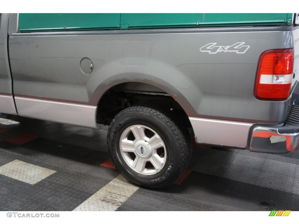 2004 F150 XLT Regular Cab 4x4 - Dark Shadow Grey Metallic / Medium/Dark Flint photo #76