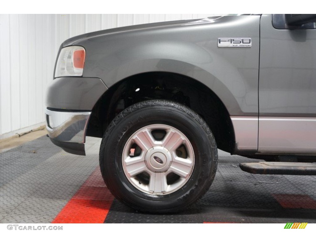 2004 F150 XLT Regular Cab 4x4 - Dark Shadow Grey Metallic / Medium/Dark Flint photo #92