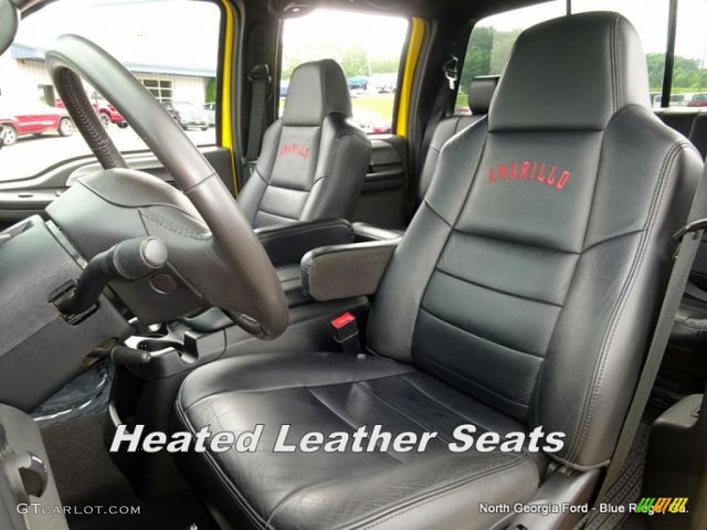 2006 F350 Super Duty Amarillo Edition Crew Cab 4x4 - Blazing Yellow / Black photo #12