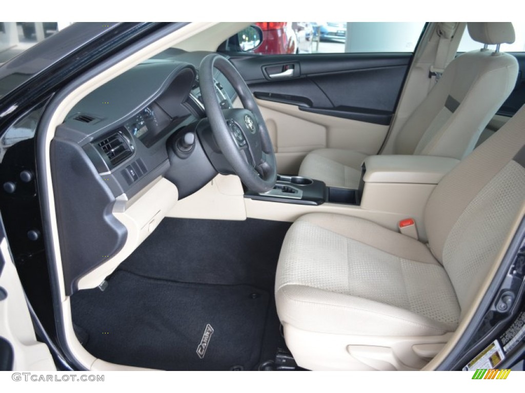 2014 Camry L - Attitude Black Metallic / Ivory photo #10