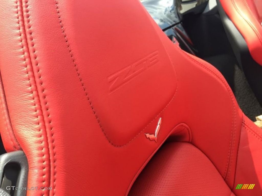 2015 Corvette Z06 Coupe - Black / Adrenaline Red photo #10
