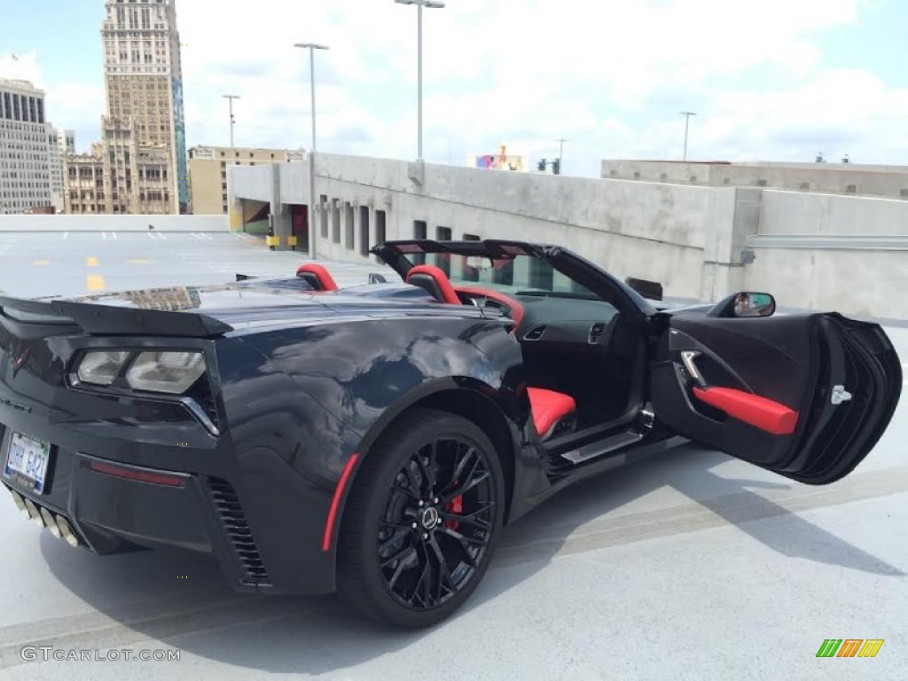 2015 Corvette Z06 Coupe - Black / Adrenaline Red photo #12