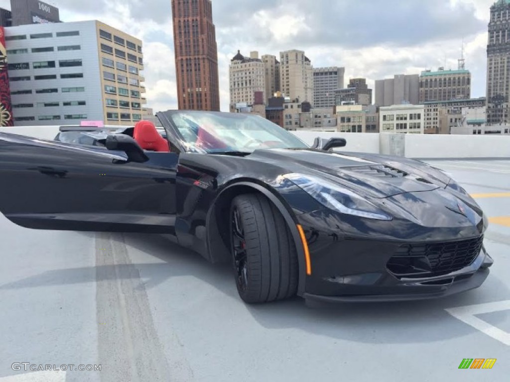 2015 Corvette Z06 Coupe - Black / Adrenaline Red photo #13