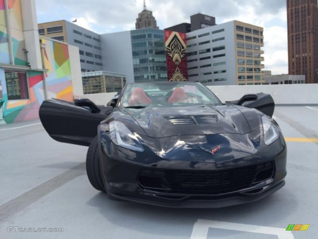 2015 Corvette Z06 Coupe - Black / Adrenaline Red photo #14