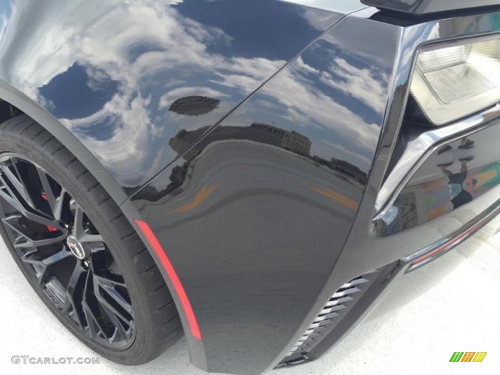 2015 Corvette Z06 Coupe - Black / Adrenaline Red photo #20