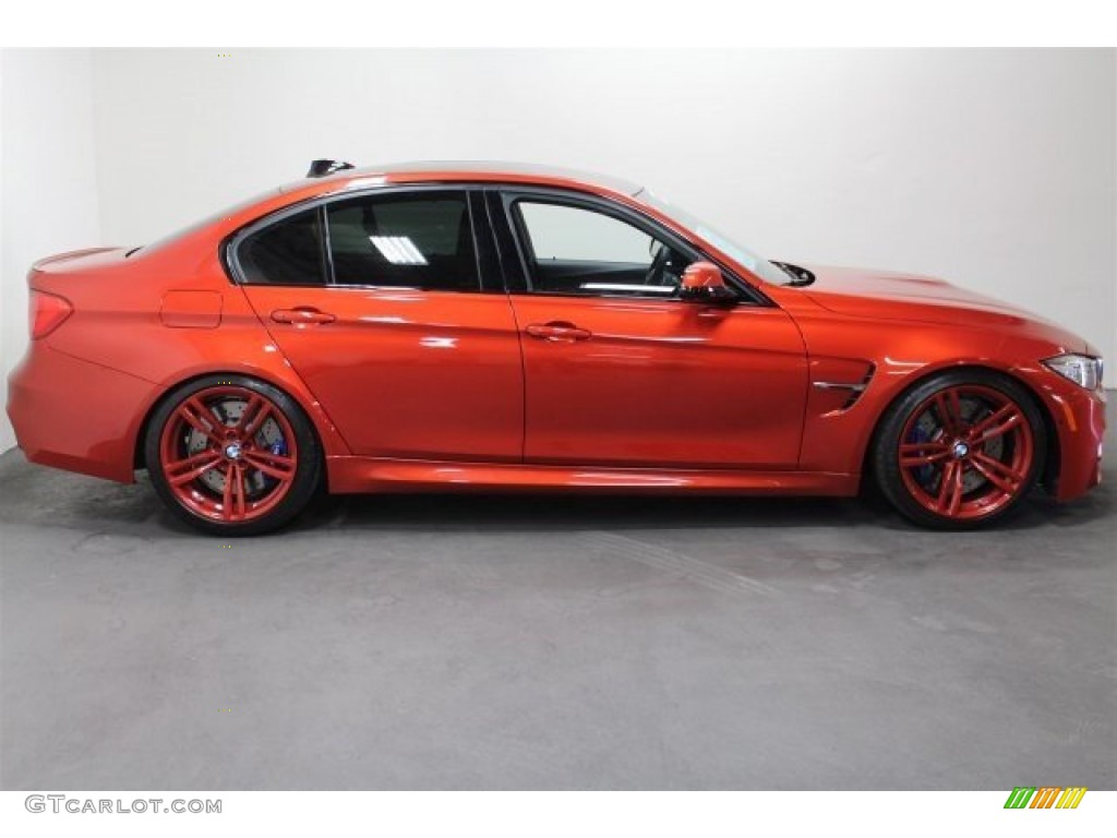 2015 M3 Sedan - Sakhir Orange Metallic / Sakhir Orange/Black photo #2