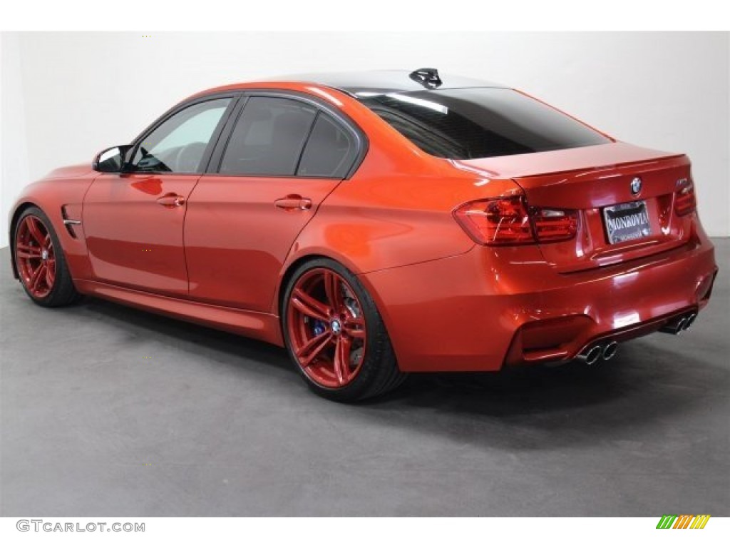 2015 M3 Sedan - Sakhir Orange Metallic / Sakhir Orange/Black photo #3