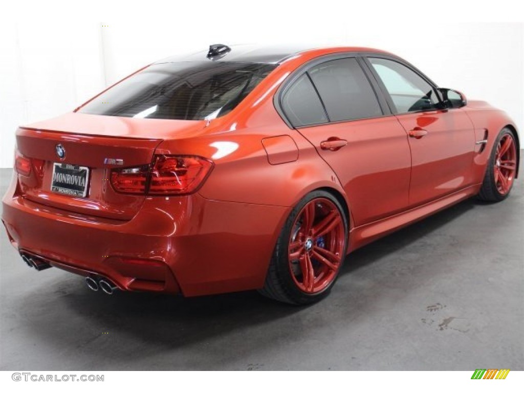 2015 M3 Sedan - Sakhir Orange Metallic / Sakhir Orange/Black photo #4