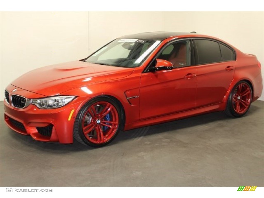 2015 M3 Sedan - Sakhir Orange Metallic / Sakhir Orange/Black photo #5