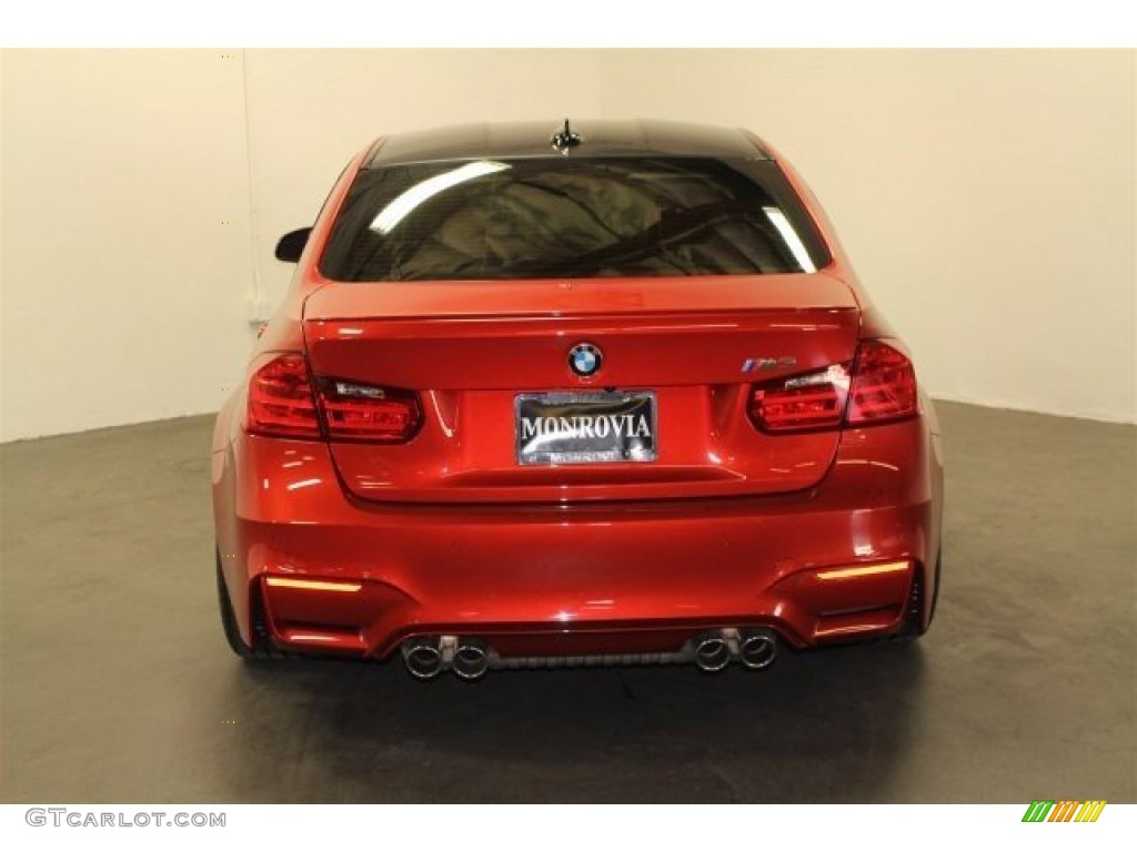 2015 M3 Sedan - Sakhir Orange Metallic / Sakhir Orange/Black photo #8