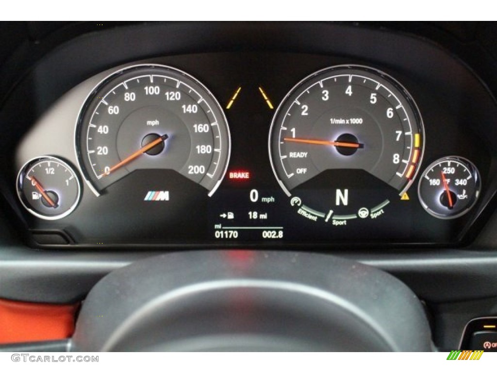 2015 BMW M3 Sedan Gauges Photo #105061413