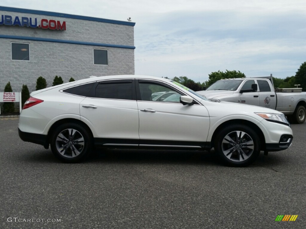 2014 Crosstour EX-L V6 4WD - White Diamond Pearl / Ivory photo #2