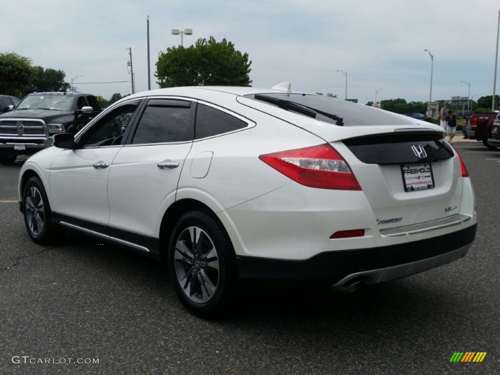 2014 Crosstour EX-L V6 4WD - White Diamond Pearl / Ivory photo #5