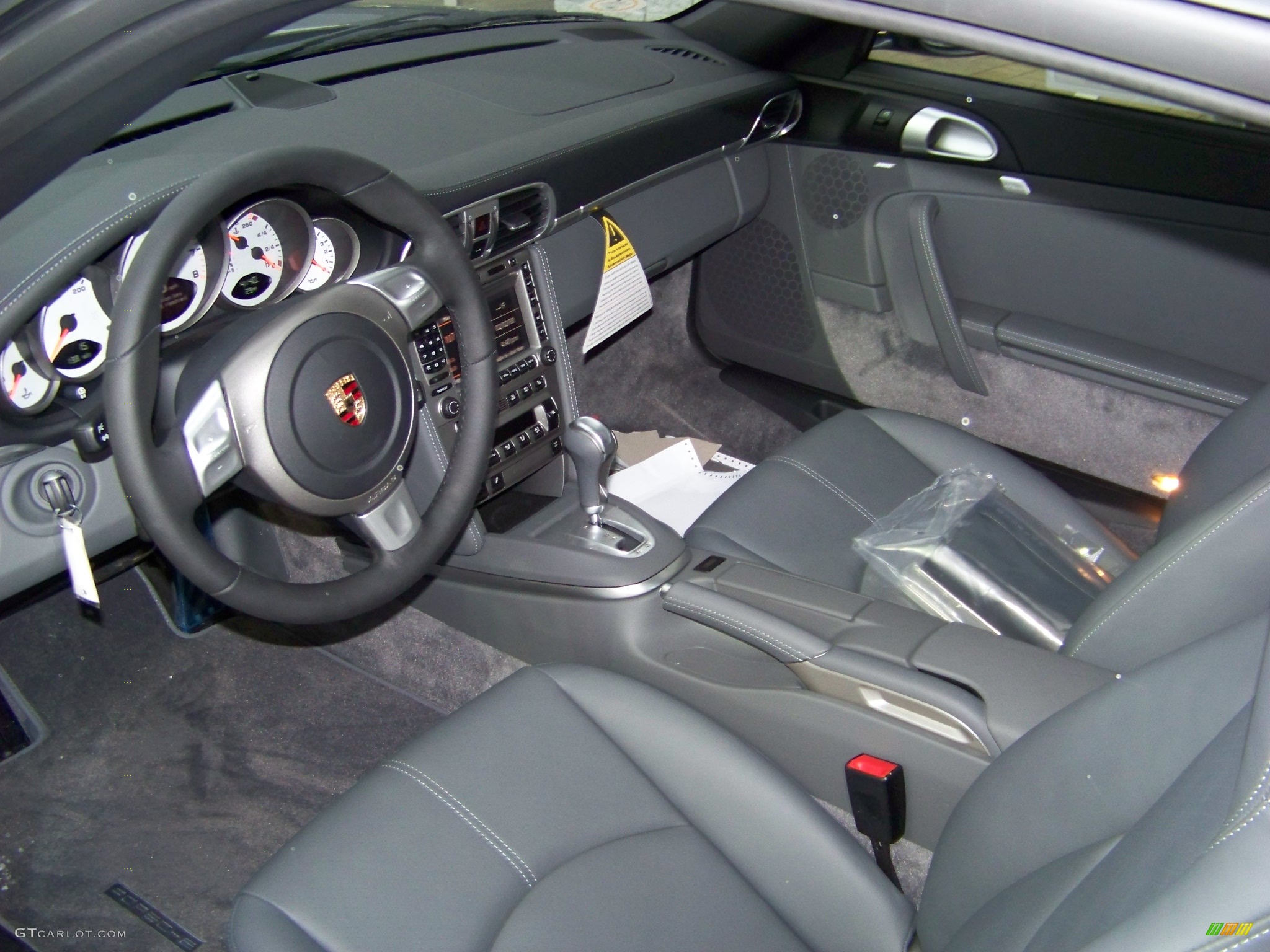 2008 911 Carrera 4S Coupe - Slate Grey Metallic / Black/Stone Grey photo #2