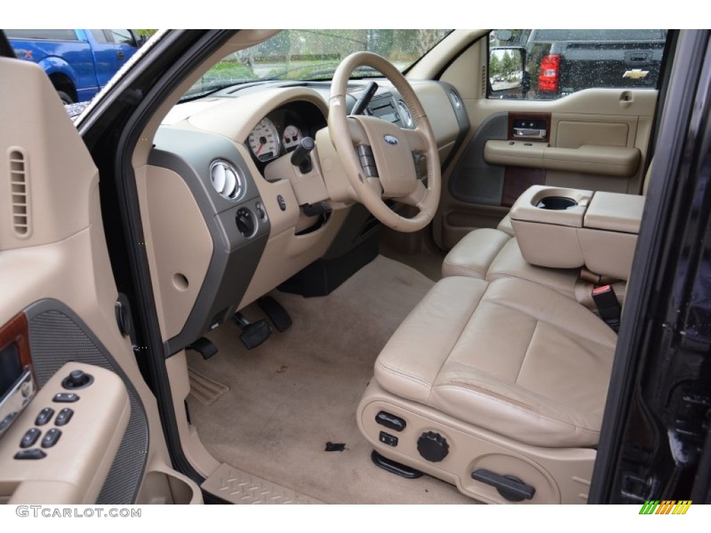 2005 F150 Lariat SuperCrew - Black / Tan photo #11