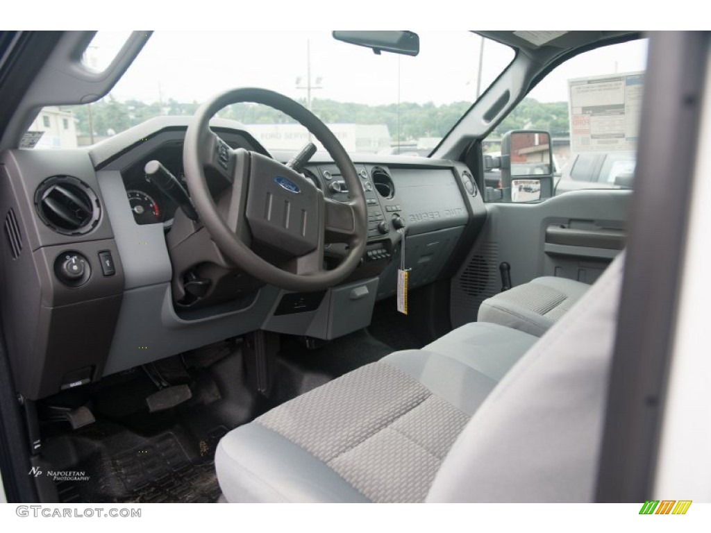 Steel Interior 2016 Ford F250 Super Duty XL Regular Cab 4x4 Photo #105070482