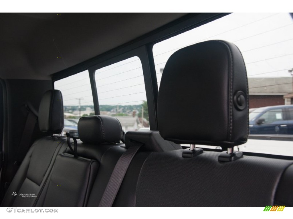 2015 F150 Lariat SuperCrew 4x4 - White Platinum Tricoat / Black photo #6