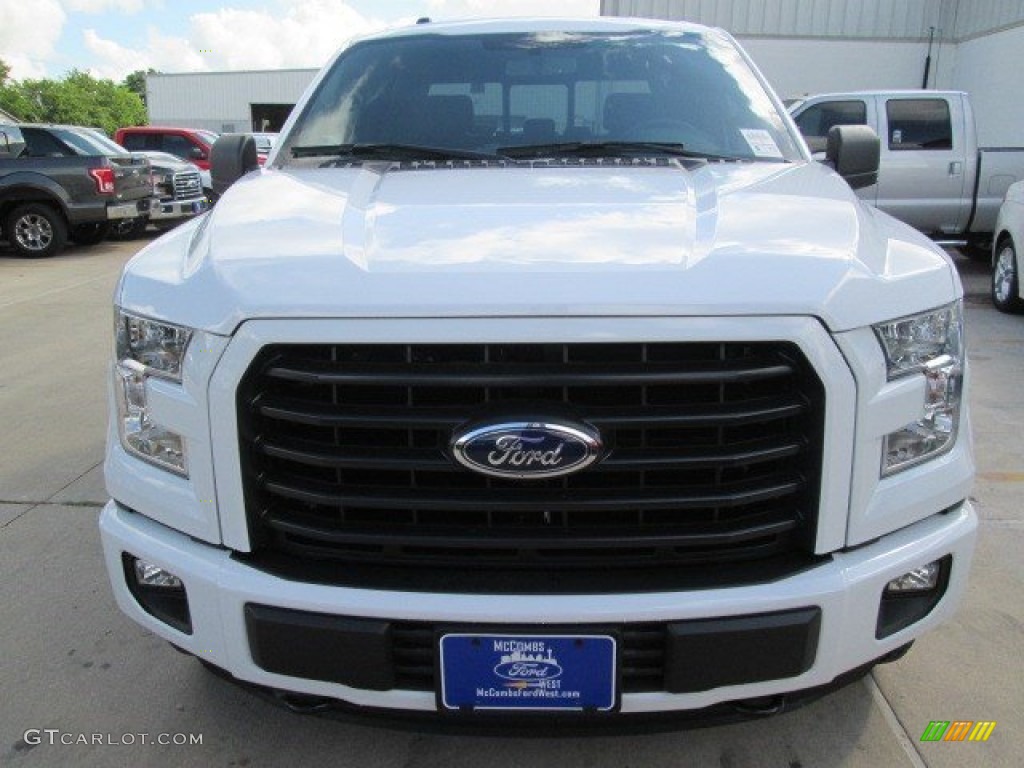 2015 F150 XLT SuperCrew 4x4 - Oxford White / Black photo #7