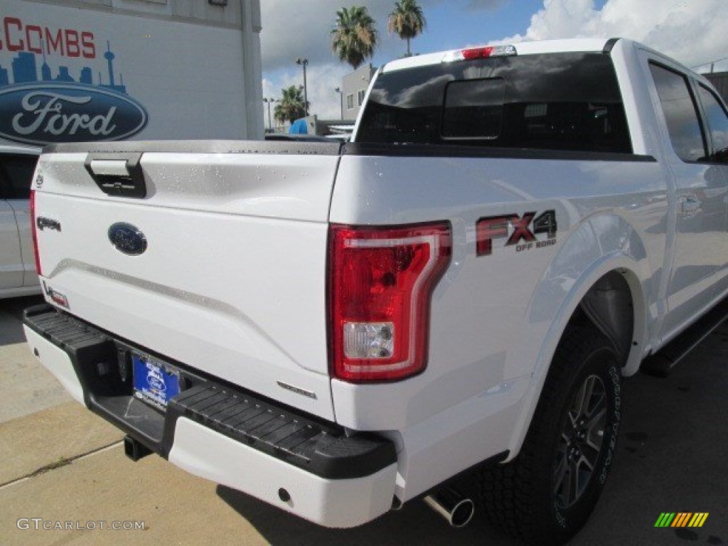 2015 F150 XLT SuperCrew 4x4 - Oxford White / Black photo #40