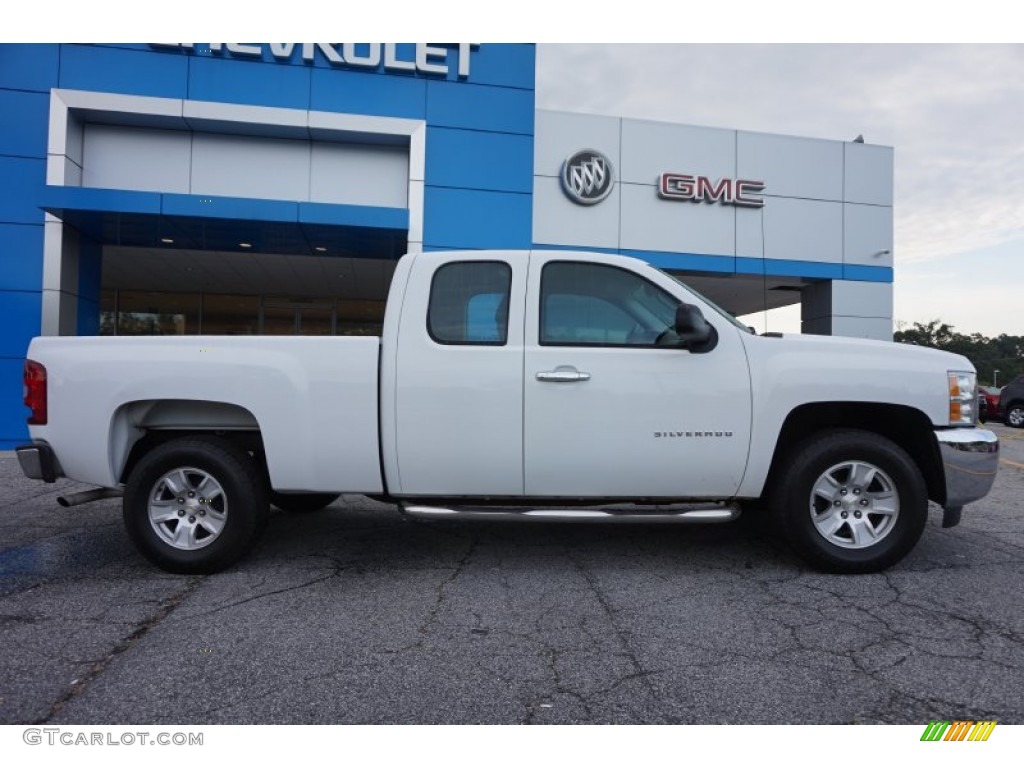 Summit White 2013 Chevrolet Silverado 1500 Work Truck Extended Cab Exterior Photo #105074240