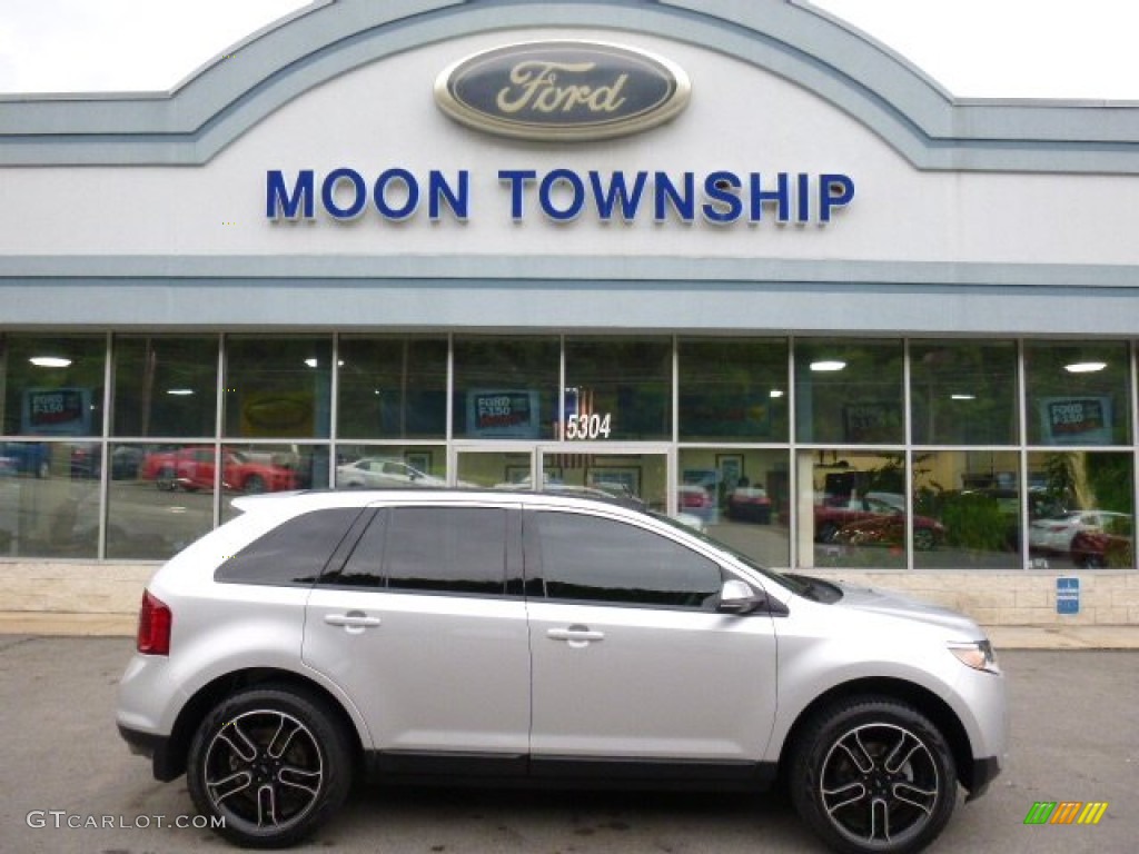2013 Edge SEL AWD - Ingot Silver Metallic / SEL Appearance Charcoal Black/Gray Alcantara photo #1