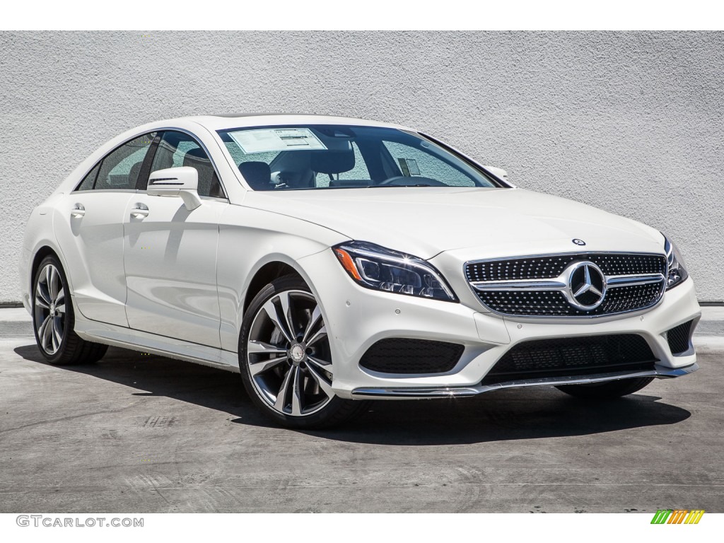 designo Diamond White Metallic 2015 Mercedes-Benz CLS 550 Coupe Exterior Photo #105076137