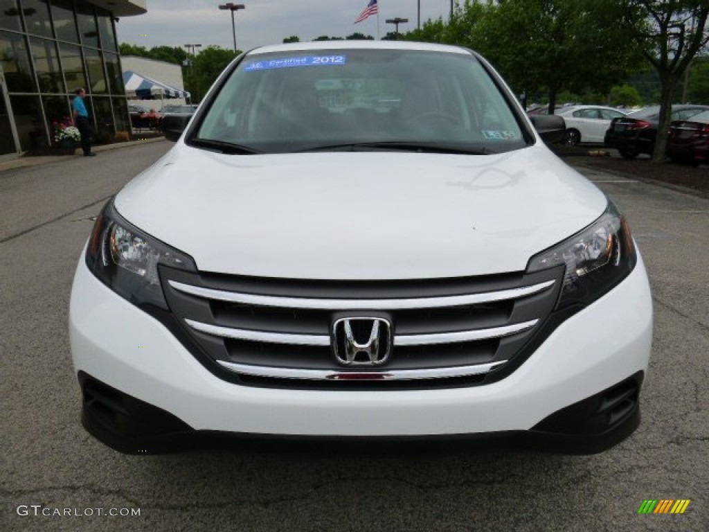 2012 CR-V LX 4WD - Taffeta White / Gray photo #8