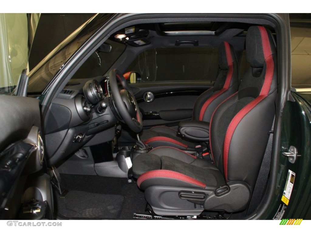 JCW Black/Carbon Black/Dinamica w/Red Accent Interior 2015 Mini Cooper John Cooper Works 2 Door Photo #105077778