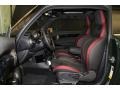 2015 Mini Cooper JCW Black/Carbon Black/Dinamica w/Red Accent Interior Interior Photo