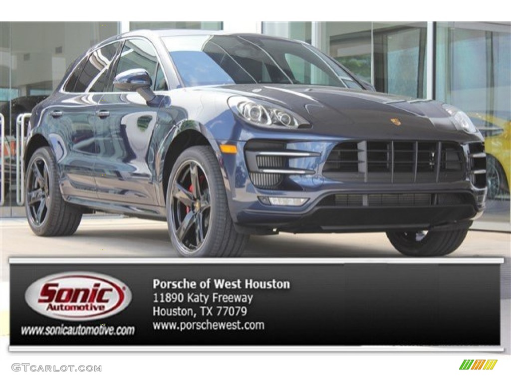 2015 Macan Turbo - Dark Blue Metallic / Agate Grey photo #1