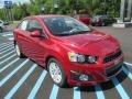 2015 Red Hot Chevrolet Sonic LT Sedan  photo #8