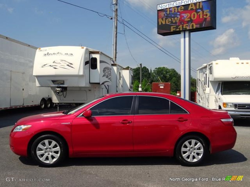 2008 Camry Hybrid - Barcelona Red Metallic / Bisque photo #2