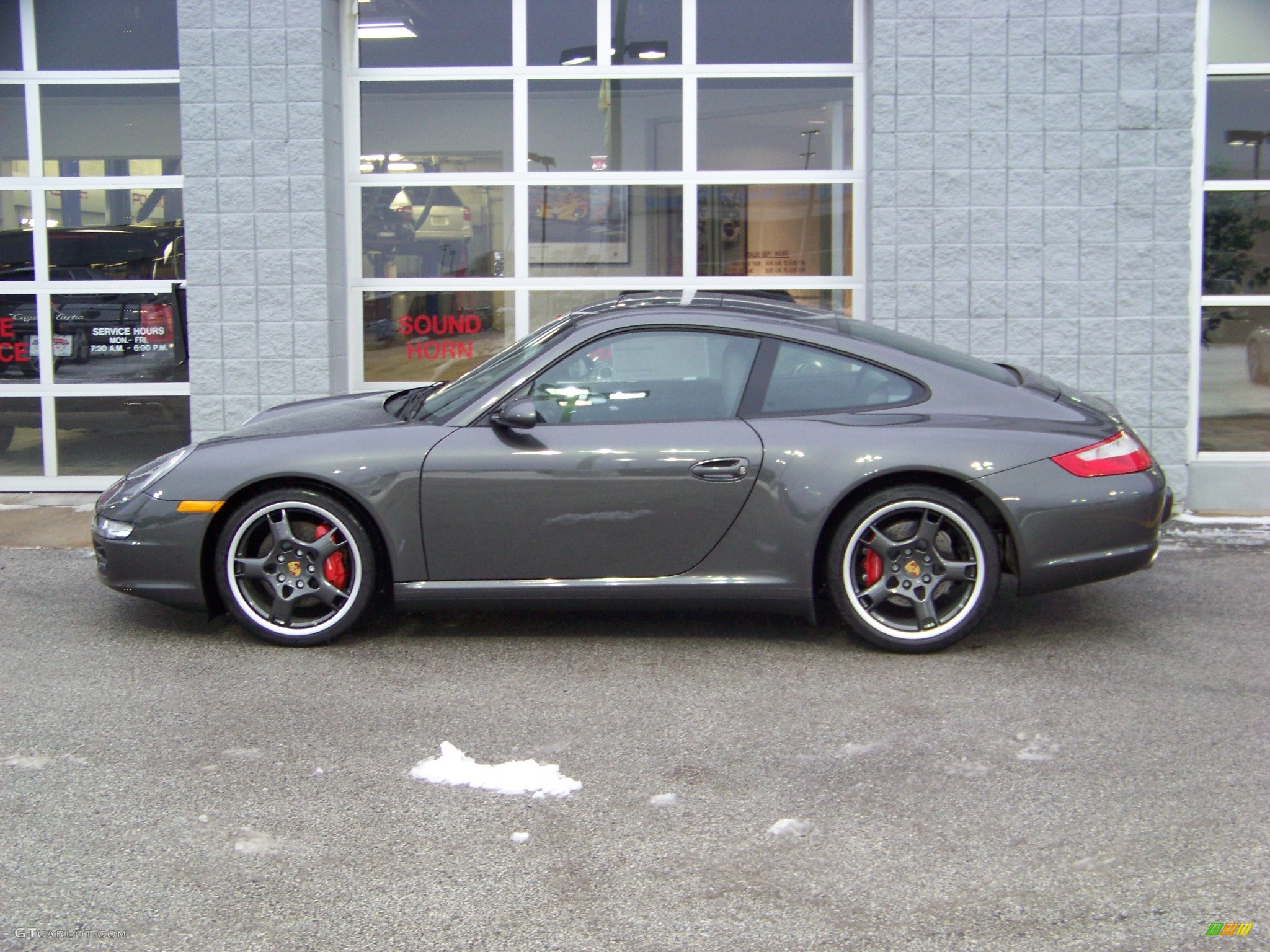 2008 911 Carrera 4S Coupe - Slate Grey Metallic / Black/Stone Grey photo #6