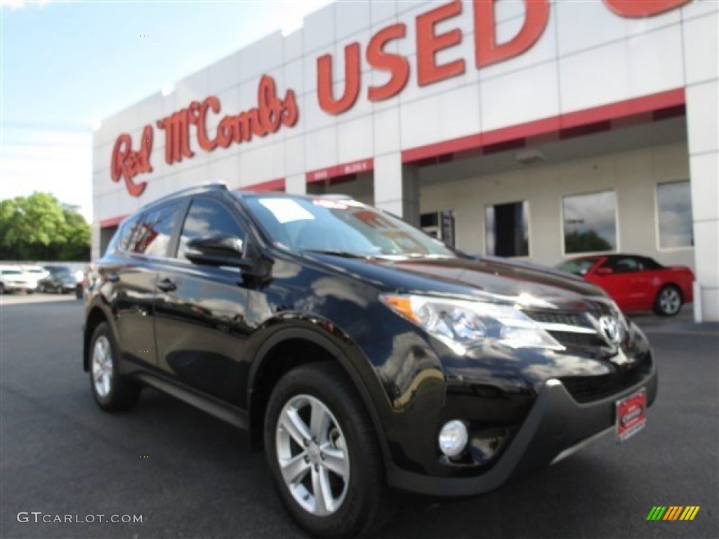 2013 RAV4 XLE - Black / Beige photo #1