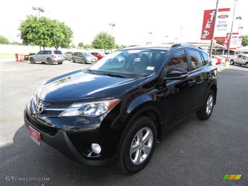 2013 RAV4 XLE - Black / Beige photo #3
