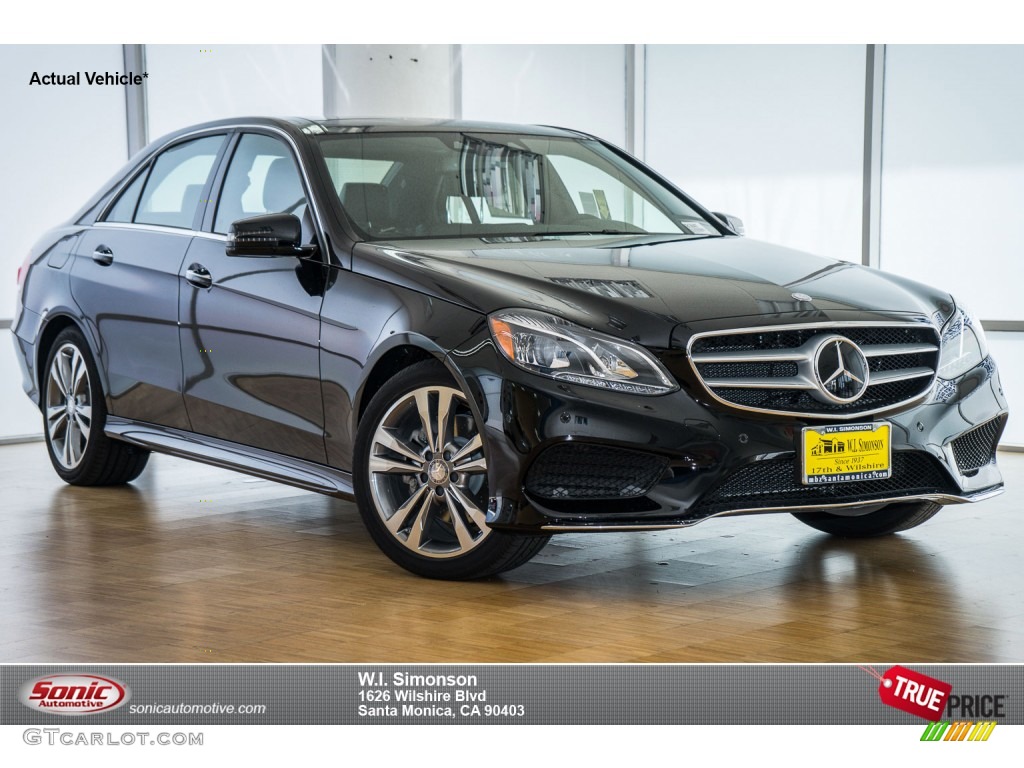 2016 E 350 Sedan - Black / Black photo #1