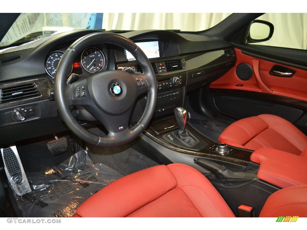 2013 3 Series 335i Coupe - Black Sapphire Metallic / Coral Red/Black photo #12