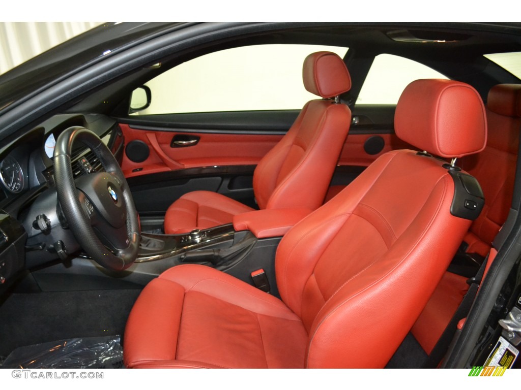 2013 3 Series 335i Coupe - Black Sapphire Metallic / Coral Red/Black photo #13