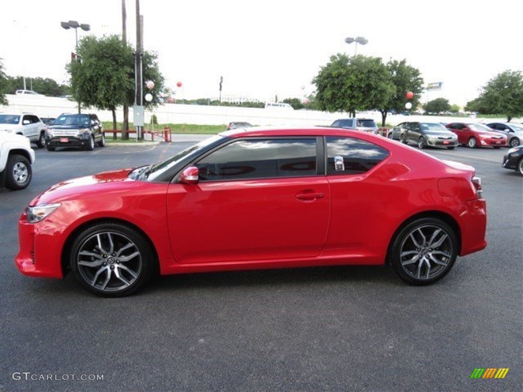 Absolutely Red 2015 Scion tC Standard tC Model Exterior Photo #105092526