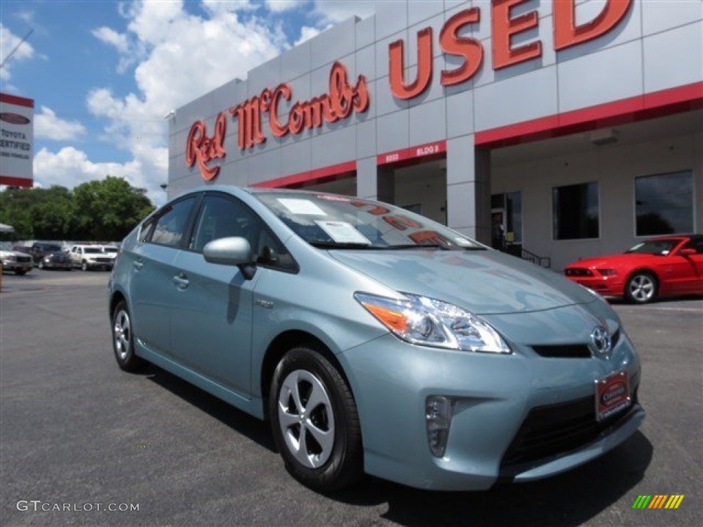 2015 Prius Three Hybrid - Sea Glass Pearl / Dark Gray photo #1