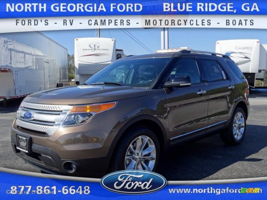 2015 Explorer XLT 4WD - Caribou / Charcoal Black photo #1
