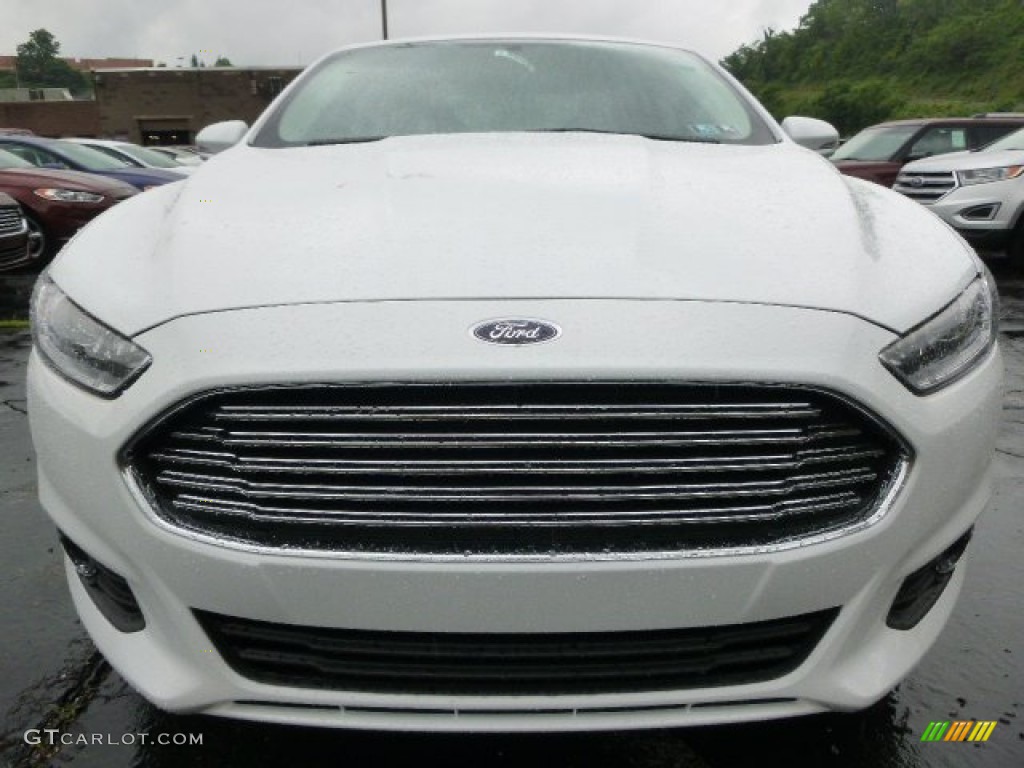 2016 Fusion SE AWD - Oxford White / Charcoal Black photo #6