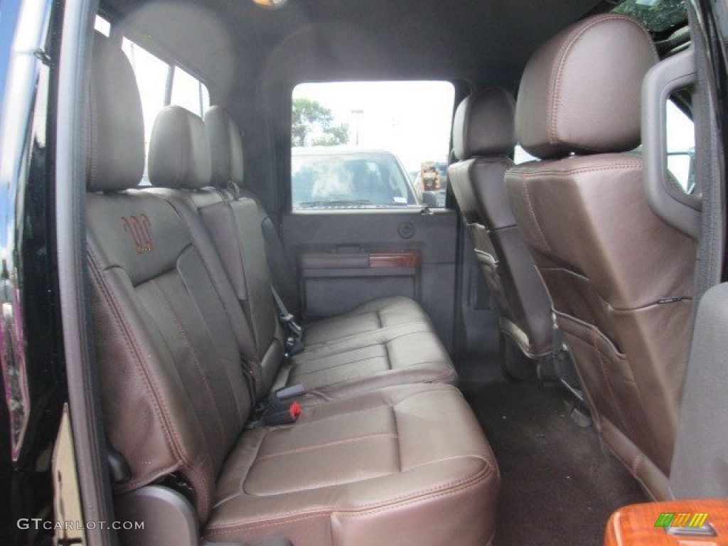 2016 Ford F250 Super Duty King Ranch Crew Cab 4x4 Rear Seat Photo #105098358