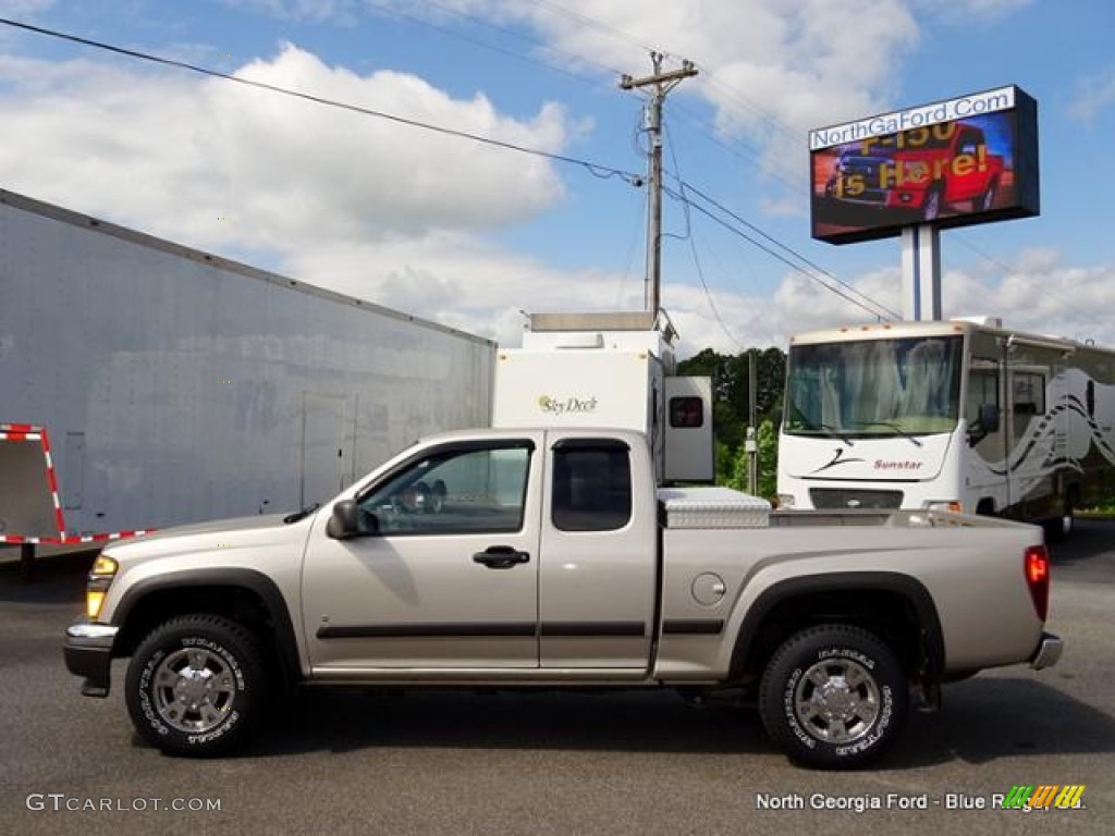 2007 Colorado LT Extended Cab 4x4 - Silver Birch Metallic / Very Dark Pewter photo #2