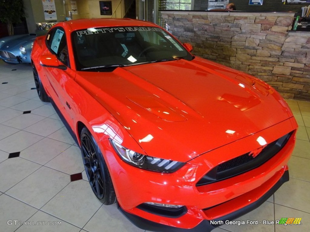 2015 Mustang Roush Stage 1 Pettys Garage Coupe - Competition Orange / Ebony photo #8