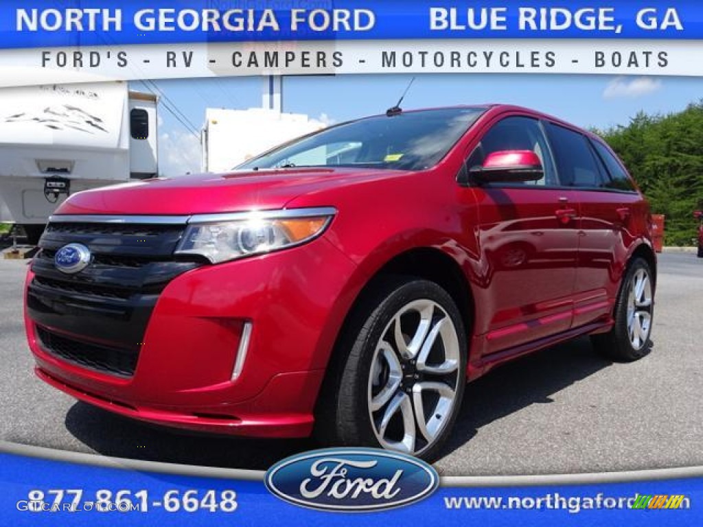 Red Candy Metallic Ford Edge