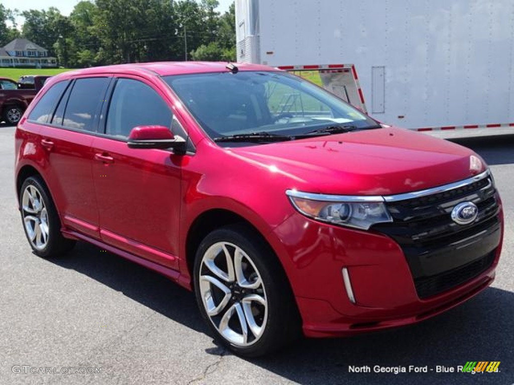 2012 Edge Sport - Red Candy Metallic / Charcoal Black/Silver Smoke Metallic photo #7