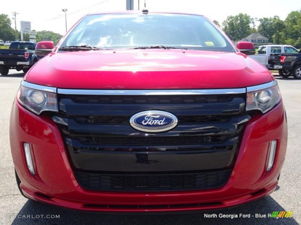 2012 Edge Sport - Red Candy Metallic / Charcoal Black/Silver Smoke Metallic photo #8