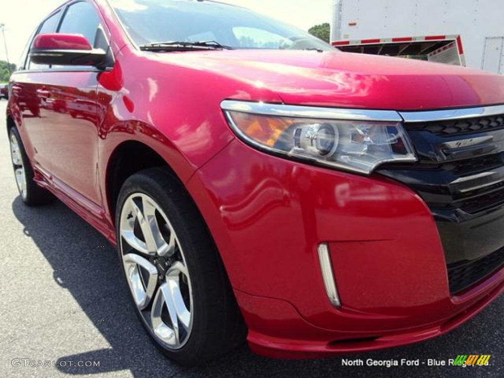 2012 Edge Sport - Red Candy Metallic / Charcoal Black/Silver Smoke Metallic photo #36